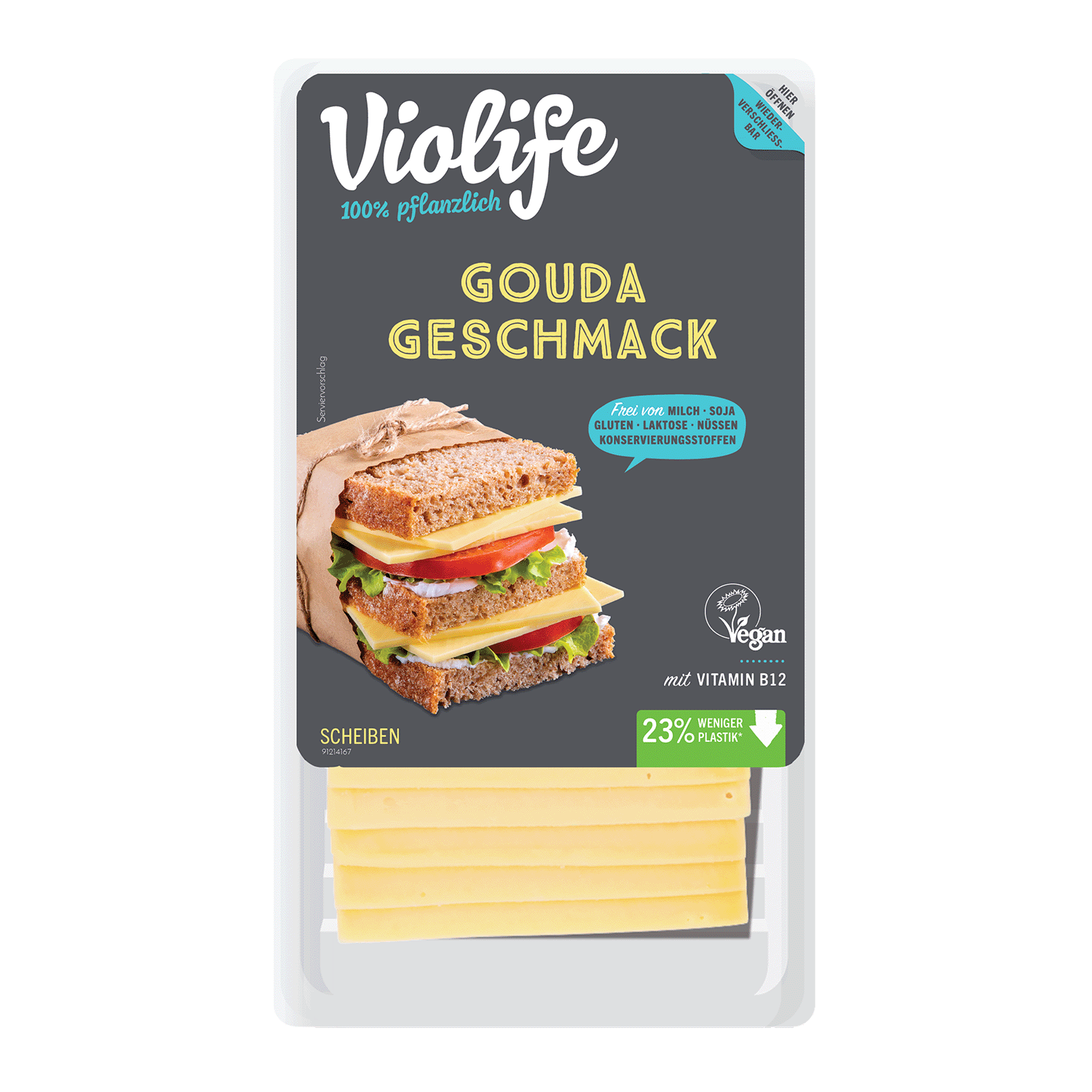 Slices Gouda Flavour, 140g