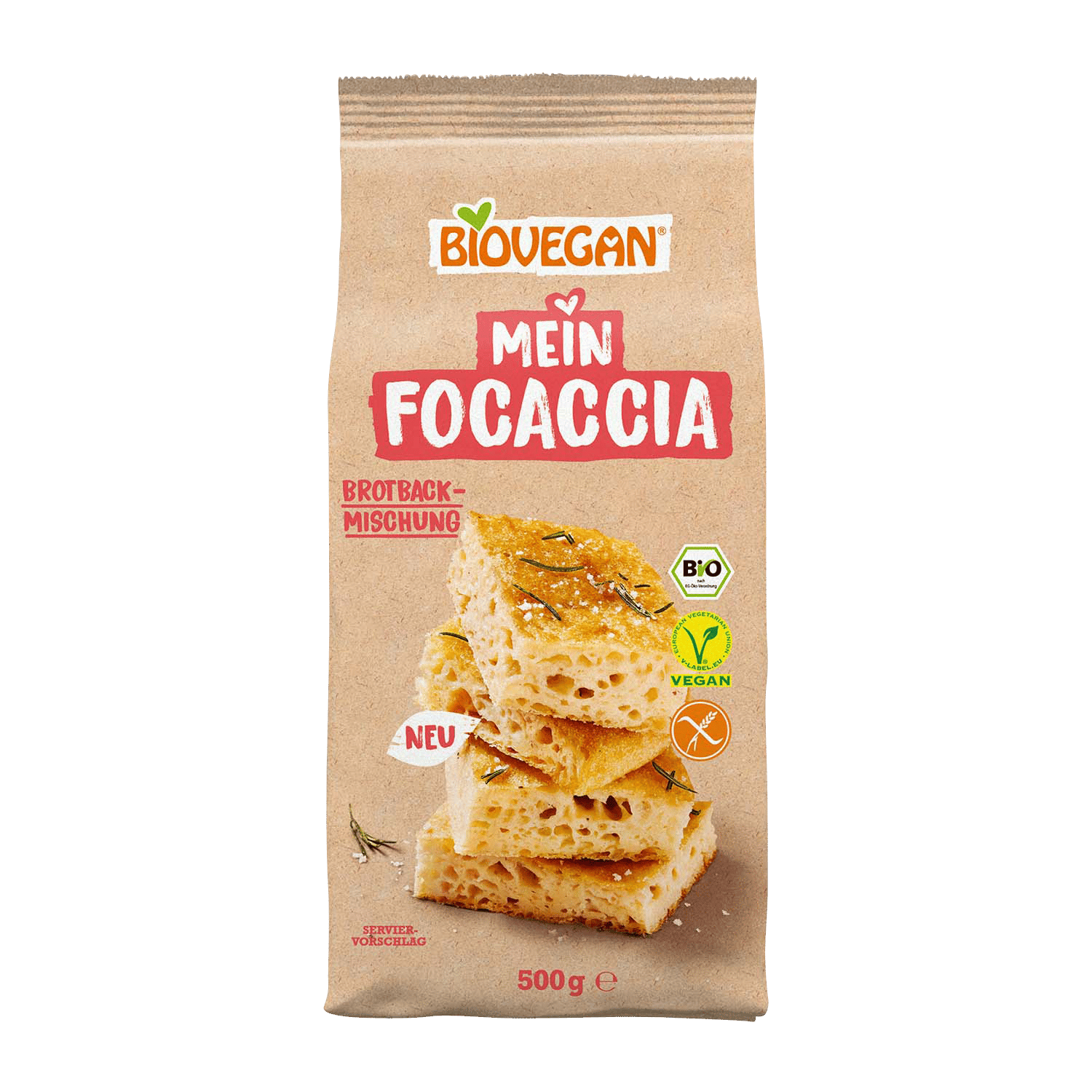 Bread Baking Mixture My Focaccia, Organic, 500g