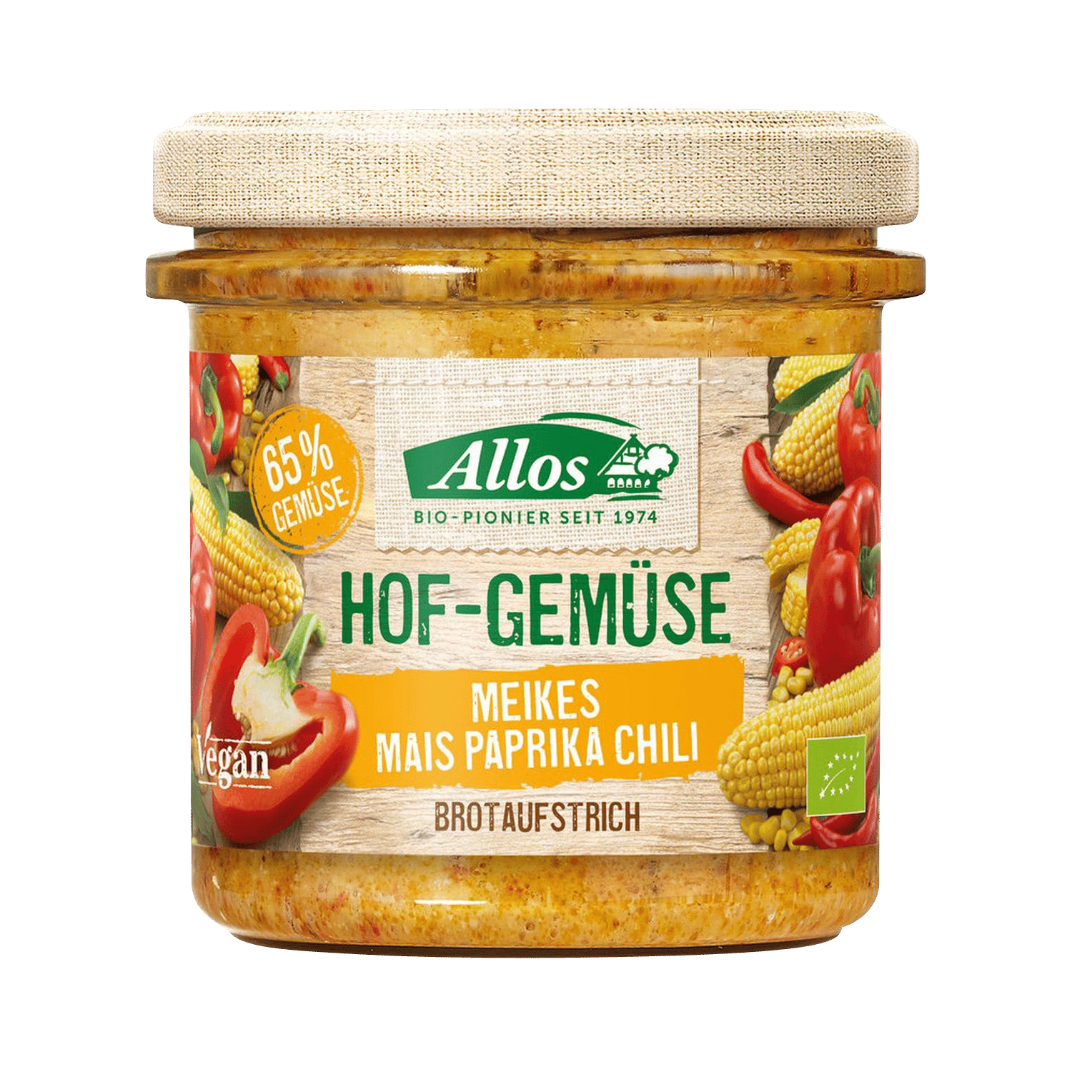 Hofgemüse - Meikes Mais Paprika Chili Spread, Organic, 135g