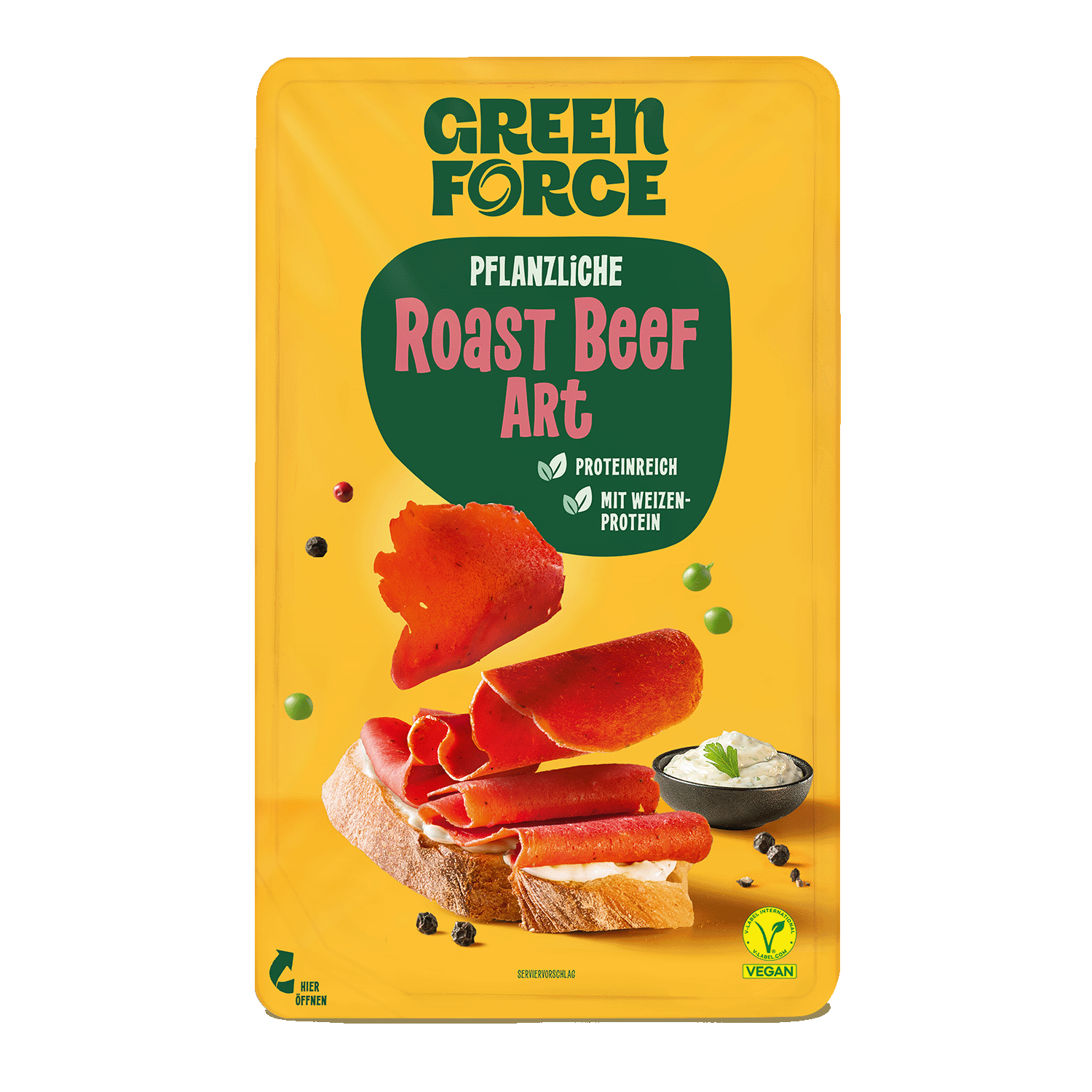 Greenforce veganer Aufschnitt Rostbeef Greenforce veganer Aufschnitt Rostbeef